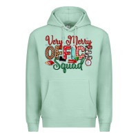 Seafoam very merry office squad Premium Hoodie - MaliasSmallBusiness