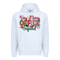White very merry office squad Premium Hoodie - MaliasSmallBusiness