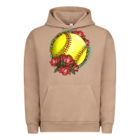 Pigment Burro Western Softball With Roses Urban Hoodie - LillyAllenDesigns