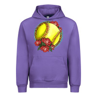 Tulip Western Softball With Roses Urban Hoodie - LillyAllenDesigns