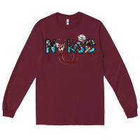 Burgundy nurse Long Sleeve Tee - SublimationCraftShop