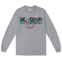 Heather Grey nurse Long Sleeve Tee - SublimationCraftShop