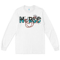 White nurse Long Sleeve Tee - SublimationCraftShop