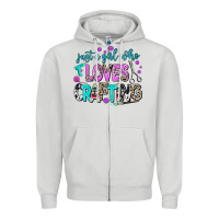 Dove Grey just a girl who loves crafting Zipper Hoodie - AdoDesignShop