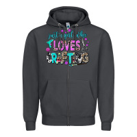 Smoke just a girl who loves crafting Zipper Hoodie - AdoDesignShop