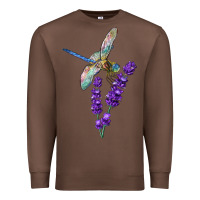 Chestnut Dragonfly With Lavender Premium Sweatshirt - LillyAllenDesigns