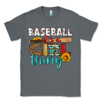 Charcoal Heather baseball it's a girl thing Classic Tee - HRA Design Shop