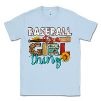 Dusty Blue baseball it's a girl thing Classic Tee - HRA Design Shop