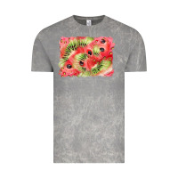 Cloud Rock watermelon strawberry kiwi background Vintage Tee - BarkalooDesign