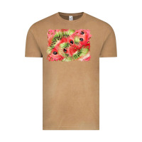 Vintage Camel watermelon strawberry kiwi background Vintage Tee - BarkalooDesign