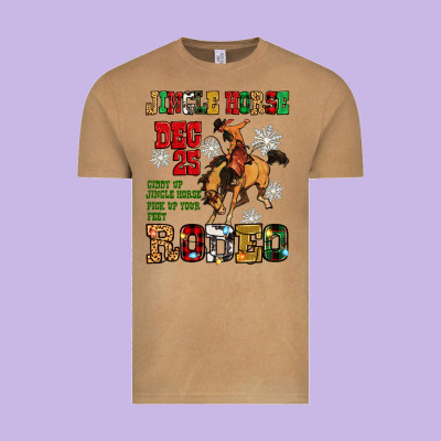 Vintage Tee jingle horse dec 25 giddy jingle horse pick up fee