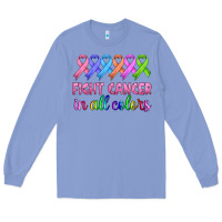 Colony Blue fight cancer in all colors Long Sleeve Tee - HRA Design Shop