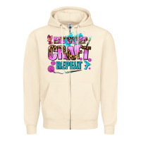 Sandshell eat sleep craft repeat Zipper Hoodie - AdoDesignShop