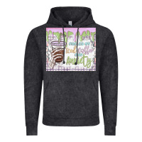 Vintage Black fueled by iced coffee and anxiety Vintage Hoodie - MaliasSmallBusiness