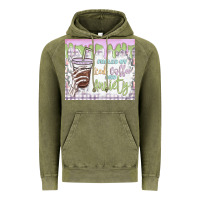 Fueled By Iced Coffee And Anxiety Vintage Hoodie | Teevron