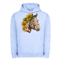Pigment Grape Ice appaloosa horse with sunflowers Urban Hoodie - LillyAllenDesigns
