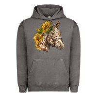 Pigment Tornado appaloosa horse with sunflowers Urban Hoodie - LillyAllenDesigns
