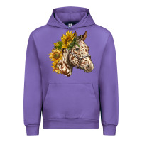 Tulip appaloosa horse with sunflowers Urban Hoodie - LillyAllenDesigns