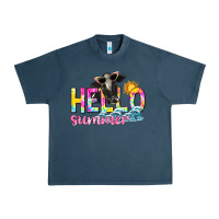 Midnight Navy hello summer Urban Heavy Tee - texasbilliewilder