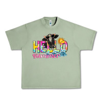 Oil Green hello summer Urban Heavy Tee - texasbilliewilder