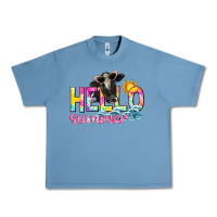 Pebble Blue hello summer Urban Heavy Tee - texasbilliewilder