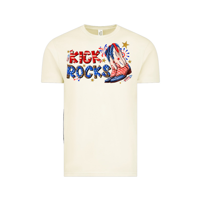 Kick Rocks Cowboy Boots Fourth Of July Vintage Tee by texasbilliewilder | Teevron