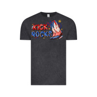 Vintage Black kick rocks cowboy boots fourth of july Vintage Tee - texasbilliewilder