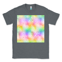 Charcoal Heather neon safari seamless pattern Classic Tee - BundleAndBundleShop