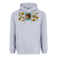 Heather Grey dead inside but caffeinated momlife Heavyweight Hoodie - Jasminsmagicworld