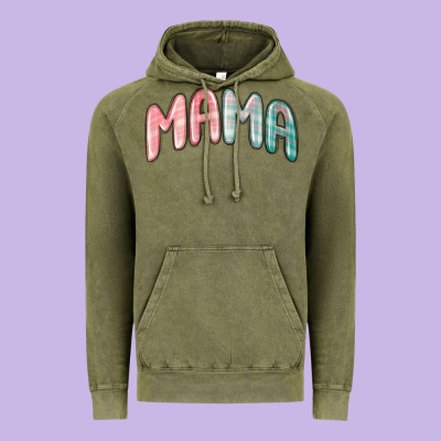 Vintage Hoodie mama christmas plaid