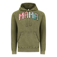 Vintage Olive mama christmas plaid Vintage Hoodie - MaliasSmallBusiness