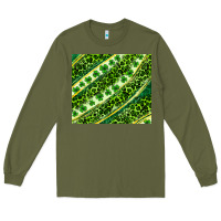 Army Green St. Patrick's Day leopard tumbler Long Sleeve Tee - Neo Western