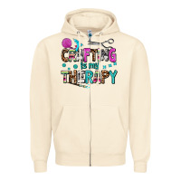Sandshell crafting is my therapy Zipper Hoodie - AdoDesignShop