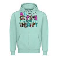 Seafoam crafting is my therapy Zipper Hoodie - AdoDesignShop