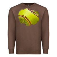 Chestnut leopard softball patch Premium Sweatshirt - Jasminsmagicworld