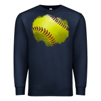 Navy leopard softball patch Premium Sweatshirt - Jasminsmagicworld