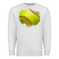 Oatmeal Heather leopard softball patch Premium Sweatshirt - Jasminsmagicworld
