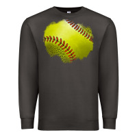 Smoke leopard softball patch Premium Sweatshirt - Jasminsmagicworld