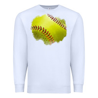 White leopard softball patch Premium Sweatshirt - Jasminsmagicworld