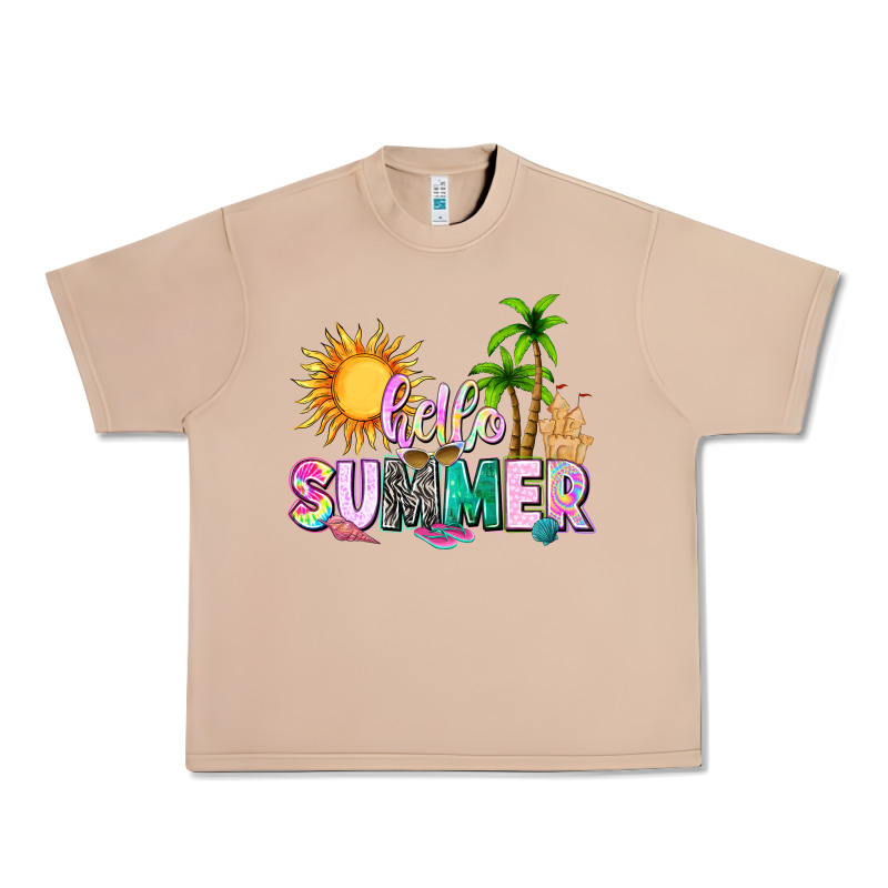 Hello Summer With Sun Urban Heavy Tee by texasbilliewilder | Teevron