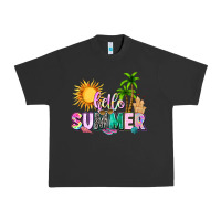Pigment Black hello summer with sun Urban Heavy Tee - texasbilliewilder
