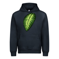 Navy Dumb Cane Leaf Urban Hoodie - LillyAllenDesigns