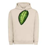 Pigment French Oak Dumb Cane Leaf Urban Hoodie - LillyAllenDesigns