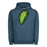 Pigment Midnight Navy Dumb Cane Leaf Urban Hoodie - LillyAllenDesigns