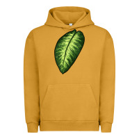 Pigment Peanut Butter Dumb Cane Leaf Urban Hoodie - LillyAllenDesigns
