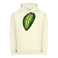 Pigment Pistachio Dumb Cane Leaf Urban Hoodie - LillyAllenDesigns