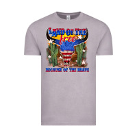 Vintage Zinc land of the free because of the brave Vintage Tee - texasbilliewilder