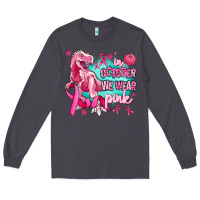 Smoke dinosaur  in october we wear pink Long Sleeve Tee - AdoDesignShop