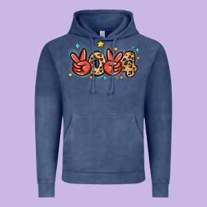 2024 Stars And Leopard Vintage Hoodie Designed By Maliassmallbusiness