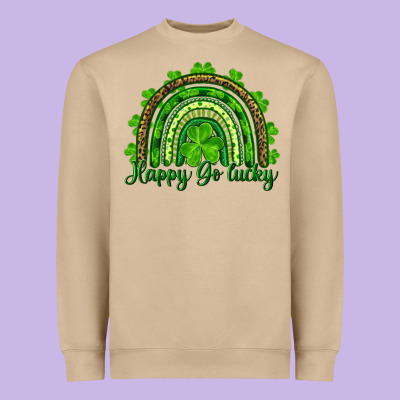 Heavyweight Sweatshirt st. patricks day happy go lucky
